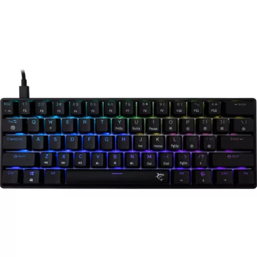 White Shark GK-004123B/BL-HU SHINOBI-2 vezetékes mechanikus gamer billentyűzet - fekete - HU /kék/