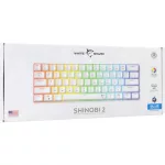 White Shark GK-004223W/BL-HU SHINOBI-2 vezetékes mechanikus gamer billentyűzet - fehér - HU /kék/