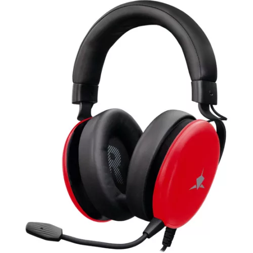 White Shark GH-2540R ELEPHANT vezetékes gamer fejhallgató mikrofonnal - piros