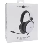 White Shark GH-2540W ELEPHANT vezetékes gamer fejhallgató mikrofonnal - fehér
