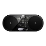 Baseus Digital LED Display 2-in-1 vezeték nélküli töltő 20W, fekete + 3A USB Type-A – USB Type-C,  1m kábel