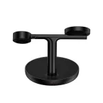 Baseus Swan 3-in-1 vezeték nélküli töltő állvány 20W, fekete + 3A USB Type-A – USB Type-C, 1m kábel