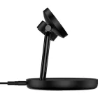 Baseus Swan 3-in-1 vezeték nélküli töltő állvány 20W, fekete + 3A USB Type-A – USB Type-C, 1m kábel
