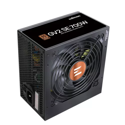 Zalman 700W - ZM700-GV2 SE - 80+ Bronze - ATX 12V Ver. 2.52 - Fekete Tápegység