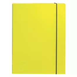 Füzetbox OPTIMA A/4 3 cm-es gerinccel sárga