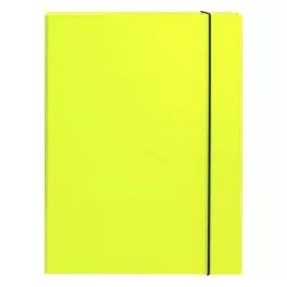 Füzetbox OPTIMA A/4 3 cm-es gerinccel sárga