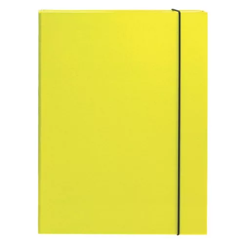 Füzetbox OPTIMA A/4 3 cm-es gerinccel sárga