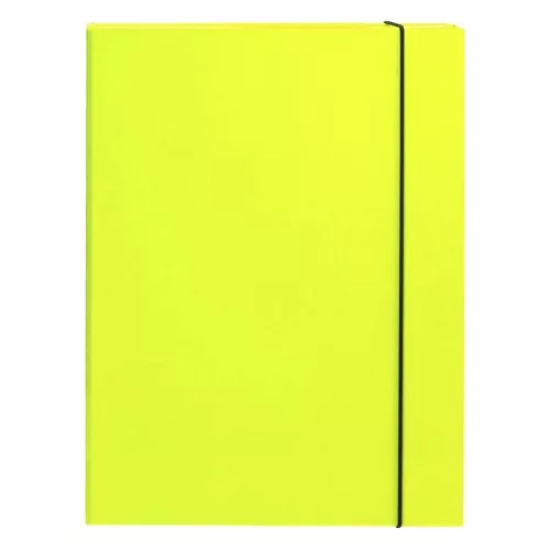 Füzetbox OPTIMA A/4 3 cm-es gerinccel sárga