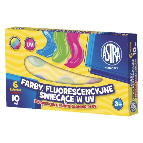 Dekorfesték ASTRA fluoreszkáló színek 6 darabos