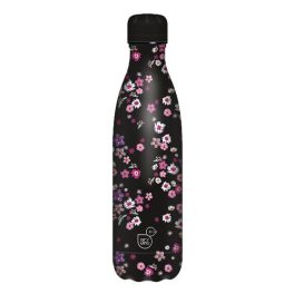 Kulacs duplafalú ARS UNA fém 500 ml Pearl Blossom Black