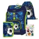 Iskolatáska szett OXY SHERPY 4 részes Football tolltartóval, tornazsákkal és cserélhető matricával