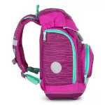 Iskolatáska szett OXY SHERPY 4 részes Pink tolltartóval, tornazsákkal és cserélhető matricával