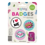 Iskolatáska szett OXY SHERPY 4 részes Pink tolltartóval, tornazsákkal és cserélhető matricával