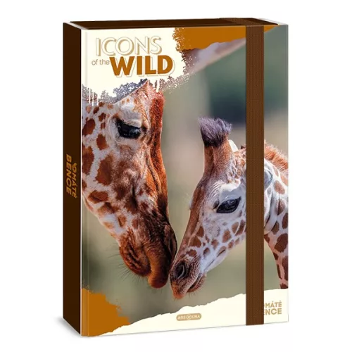 Füzetbox ARS UNA A/4 Icons of the Wild-Giraffes