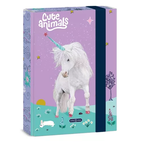Füzetbox ARS UNA A/5 Cute Animals-Unicorn