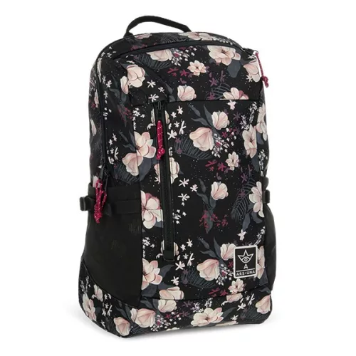 Hátizsák iskolai ARS UNA AU-17 Flowery Black