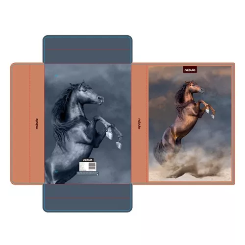 Füzetbox NEBULO A/4 hullámkarton Szürke ló