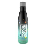 Kulacs duplafalú NEBULO fém Hydrate & SoundON Bluetooth hangszóróval 460 ml fekete-türkiz