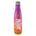 Kulacs duplafalú NEBULO fém Hydrate & SoundON Bluetooth hangszóróval 460 ml rózsa-narancs