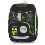 Iskolatáska szett OXY SHERPY 4 részes Gamer tolltartóval, tornazsákkal és cserélhető matricával