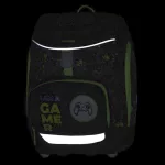 Iskolatáska szett OXY SHERPY 4 részes Gamer tolltartóval, tornazsákkal és cserélhető matricával