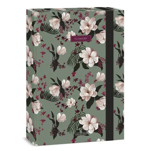 Füzetbox ARS UNA A/4 Flowery Green 5535
