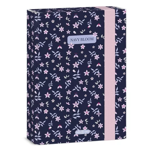 Füzetbox ARS UNA A/5 Navy Bloom
