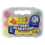 Dekorfesték ASTRA 20 ml műanyag dobozos átlátszó 12 színű